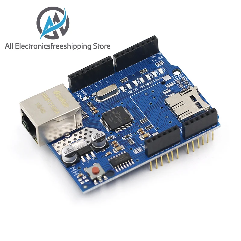 Плата разработки 1 шт. Shield Ethernet W5100 R3 UNO Mega 2560 1280 328 UNR W5100|Регуляторы