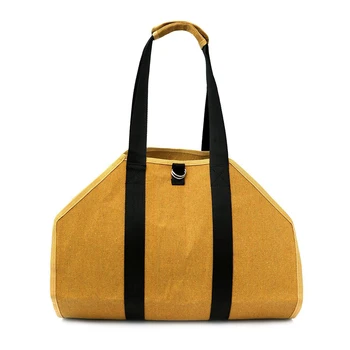 

Firewood Storage Transport Tote Holder Foldable Moving Scratchproof Outdoor Large Capacity Log Carrier Bag With Handle Home