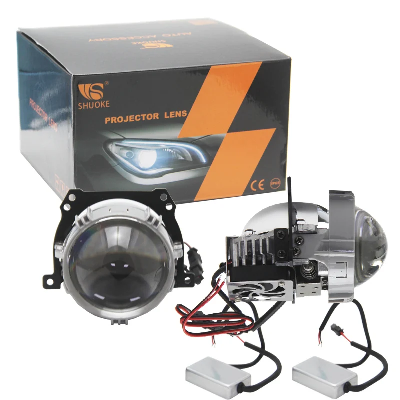 Bedehon RX9 2 5 дюймовый LHD RHD Bi светодиодный проектор с черными линзами для BMW MAZDA AUDI Nissan