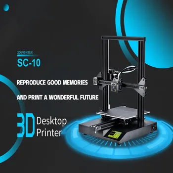 

SC-10 DIY 3D Printer Kit Silent Printing 235x235x280mm Print Size Volume Built-in Safety Power Supply Filament Run Out Detection