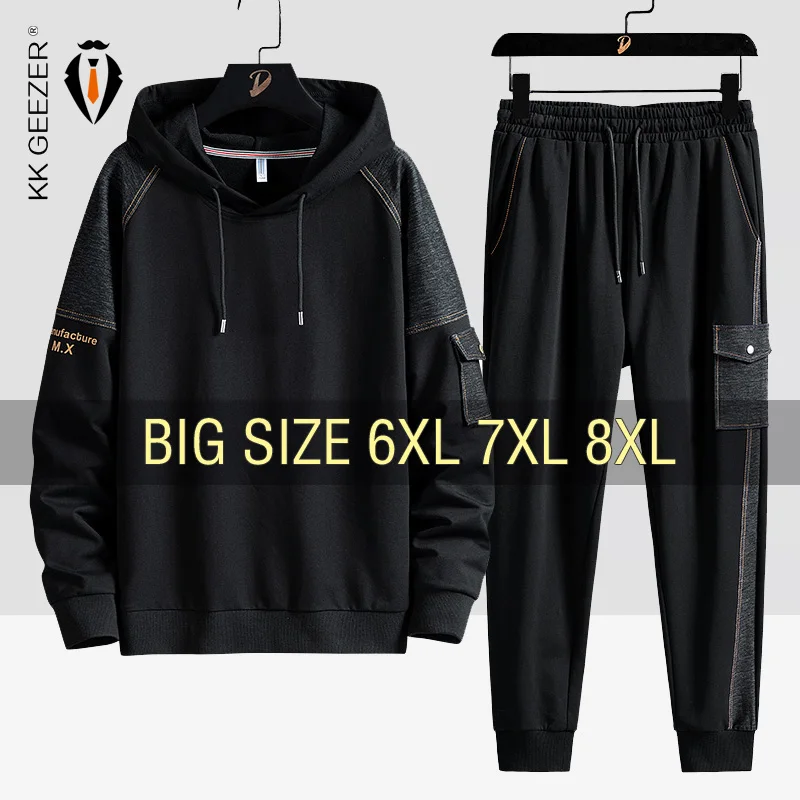 Plus Size 10XL 12XL Hoodie Men Autumn Winter Fleece Hoodies Solid Color  Jacket Hoodies Big Size 12XL Blue Black Red Grey - AliExpress