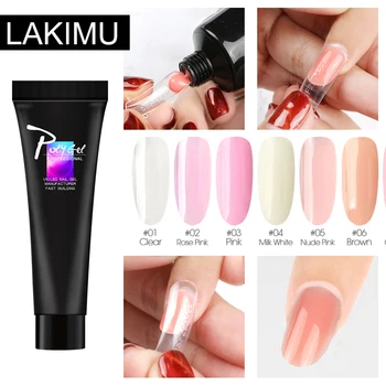 

LAKIMU Nail Builder Extend Poly Gel Polish Varnish for Nail Extension UV Gel LED Sculpting Hard Colors Poly Gel Lacquer Manicure