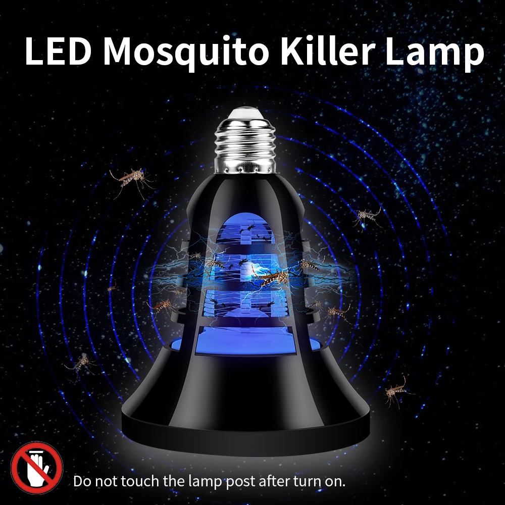 

E27 LED Anti Mosquito Killer Lamp Electronic USB Bug Zapper Bulb 8W LED Insect Killer Outdoor Light LED Fly Trap Lamp Two Modes