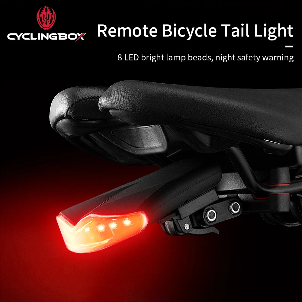 Solar Power 2 LED Bike Taillights Safety Warning Lights For Night Riding BG 