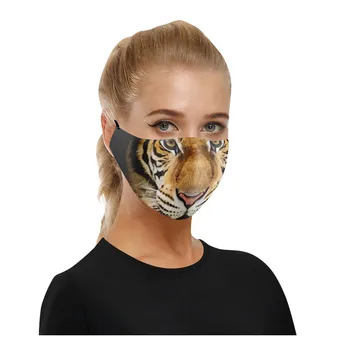 

5PCS Adult Unisex Mask Washable Reusable Outdoor Earloop Elastic Breathable Mask Adjustable Cycling Black Fashion Mask Mascarar