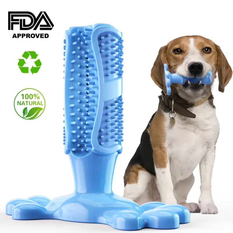 

Dog Toothbrush Stick Pets Brushing Stick Dog Teeth Cleaning Chew Toy Teddy Teeth Silicone Perfect Care Products Cleaning Mouth