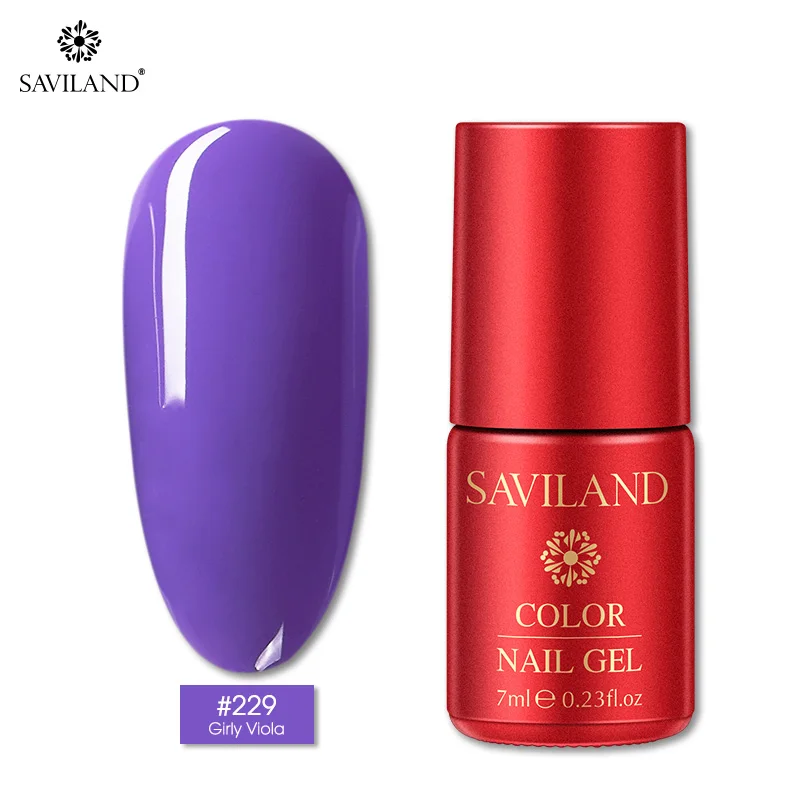 SAVILAND 126 Colors New Arrival Semi Permanent Top Coat UV LED Gel Varnish Soak Off Nail Art Gel Lacquer Gel Nail Polish - Цвет: PT229