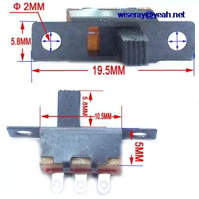 

DHL/EMS 500PCS External Shell DC Power Switch Cables Welding DIY-A8