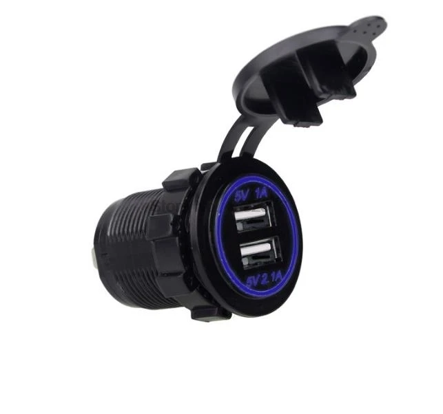 Изготовитель: DHL 50pcs Dual Port Power USB Charger 12 24V 3.1A универсальный автомобильный