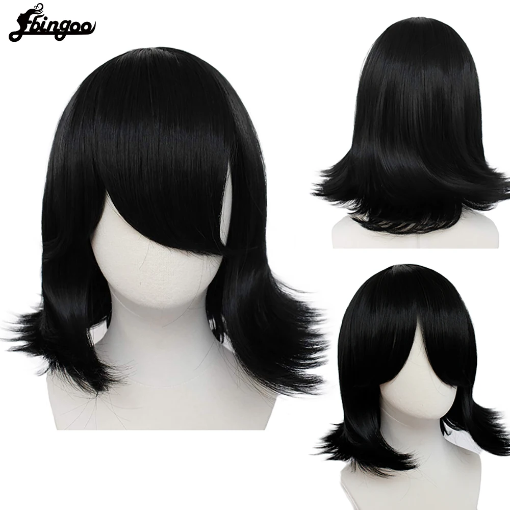 Парики для косплея Ebingoo + Voltron Keith короткие черные синтетические парики с боковой