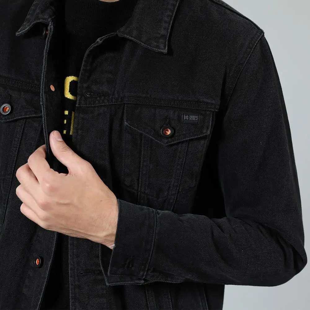 Simwood новые модные куртки Мужская брендовая одежда джинсовая куртка Мужские повседневные куртки с принтом пальто плюс размер верхняя одежда 190485