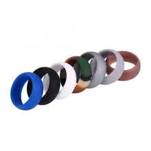 5 размеров 7 шт цветов мужские Силиконовые обручальные кольца набор наружных тренировок Гибкая повязка