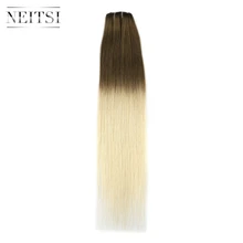 Neitsi заколки для наращивания волос Balayage цвет 2" 7 шт 100 г Искусственные волосы одинаковой направленности красочные волосы с зажимами Dip окрашенные выдвижения