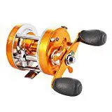 Golden Right HiMISS Baitcaster катушка с негабаритной ручкой Золотая правая рука двойной тормозной барабан золото правая рука колеса - Цвет: Golden Right