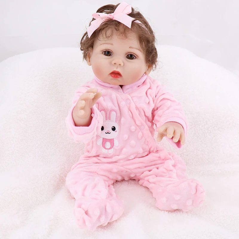 NPKDOLL Reborn Baby Doll 18 дюймов полный Силиконовый реалистичный винил для Для мальчиков и девочек Развивающие игрушки для ванной детский приятель реборн