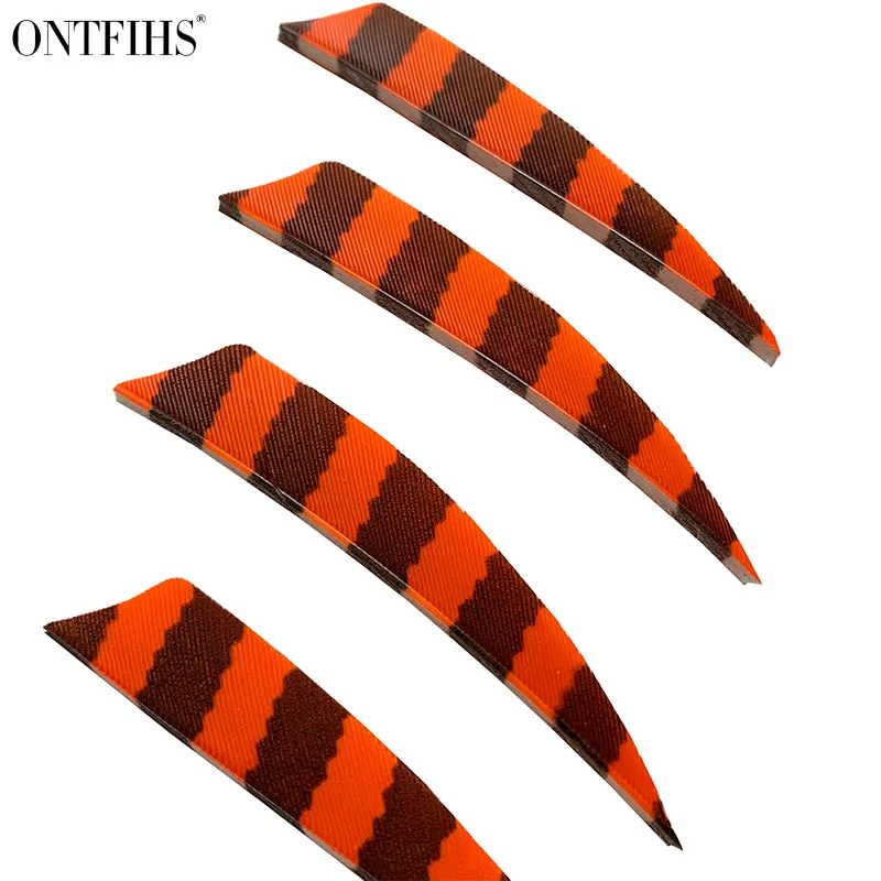 100 шт. ONTFIHS Новые 2. 5 дюймов охотничьи стрелы Fletches перо щит полоса 2 ''Vane Feather