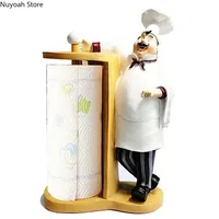 Resin Kitchen Paper Towel Holder Creative Household Paper Roll Holder Vertical Chef Paper Towel Holder Toilet Paper Towel Tube 2