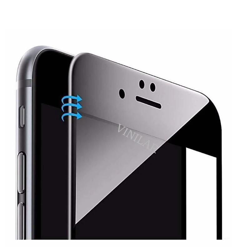 

3D Curved Carbon Fiber Soft Edge Tempered Glass for iPhone 6 6s 7 8 Plus Screen Protector Film on iPhone 7 X Full Cover glass