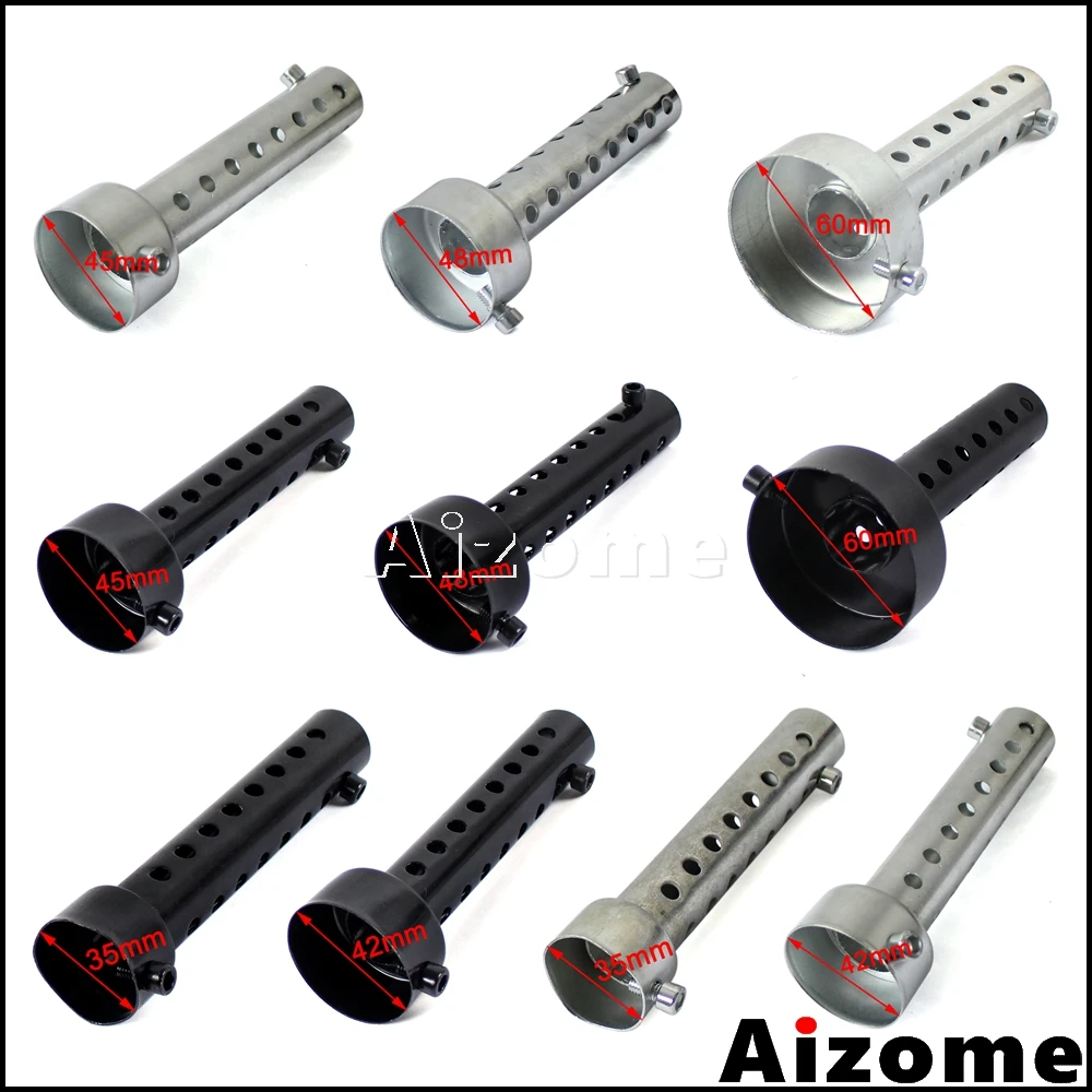 1X Moto Rimovibile Silenziatore Di Scarico Inserto Deflettore Db Killer Silenziatore Rumore Suono Eliminator 35 42 45 48 60 Millimetri