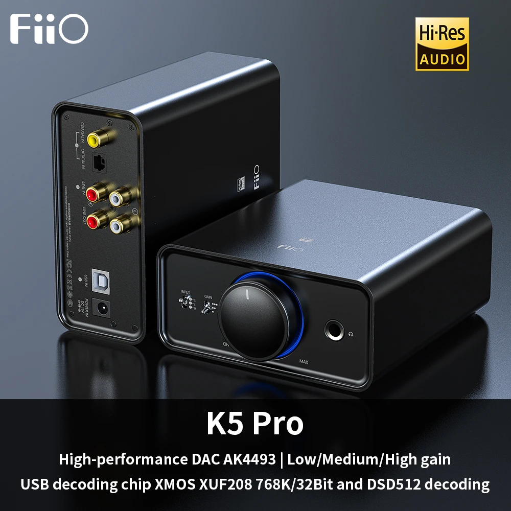 Декодирование FiiO K5 Pro AK4493EQ 768K/32 бит DSD Deskstop DAC усилитель для дома и