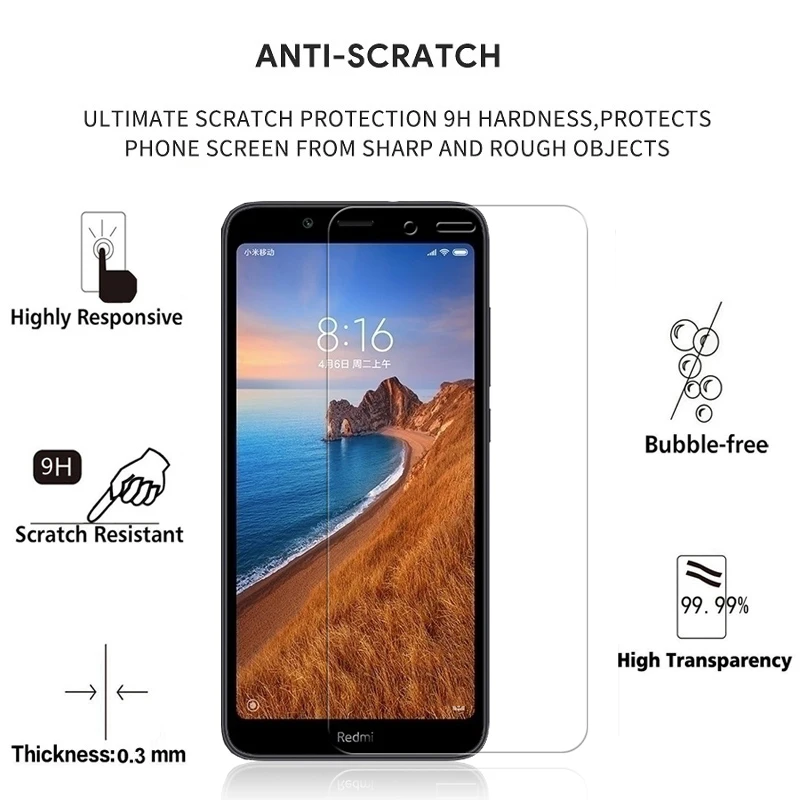 2 шт./партия 9H закаленное стекло для Xiao mi redmi 7A защита экрана на xiomi Red mi 7A защитное стекло redmi 7a 7 a redmi 7 a a7 пленка