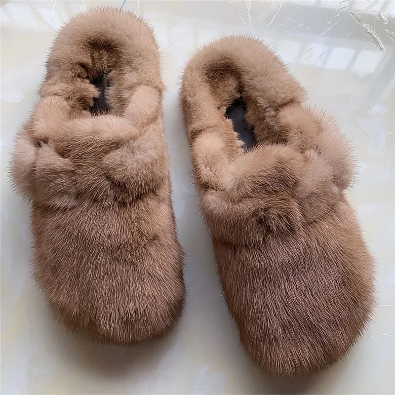 Mink fur slippers Clearance