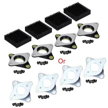 

4Set For Nema 17 Metal Vibration Damper Rubber Heatsink for 42 Stepper Motor