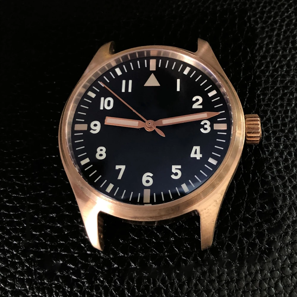 Мужские бронзовые автоматические часы пилота 200 водостойкие Relojes сапфировое стекло винтажные наручные часы для дайвинга мужские Hombre