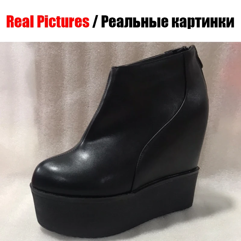 DORATASIA женские ботинки увеличивающие рост на платформе 7 см 2020|Полусапожки| |