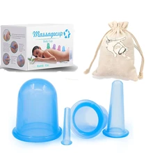 4 шт силиконовые медицинские банки для терапии тела чашки набор для лица шеи спины глаза массаж вакуумные банки антицеллюлитный массажер присоска лечение