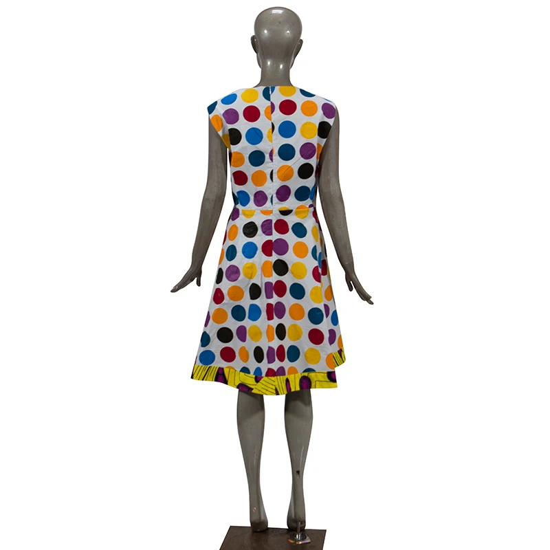 Комплект из обуви в африканском стиле платья для женщин с О образным вырезом без