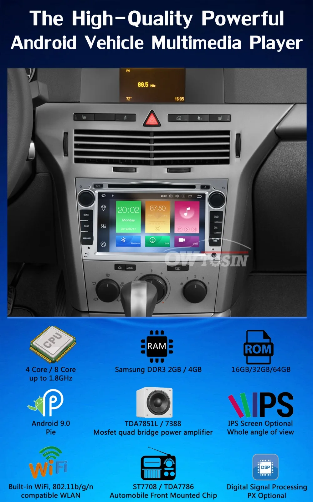 Flash Deal 7" PX6 4GB+64GB Android 9.0 Car DVD Multimedia For Opel Antara Meriva Corsa 2006-2011 Astra 2004-2009 Vectra 2003-2008 GPS Radio 2