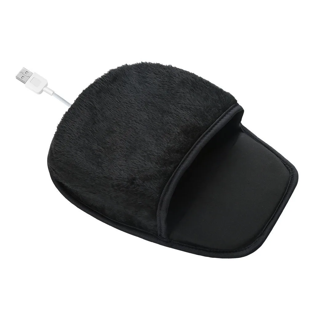 Прямая поставка, новинка, модный Лидер продаж, USB Коврик для мыши с подогревом, коврик для мыши, грелка для рук с ремешком на руку, Теплый Зимний Розовый Повседневный#1219