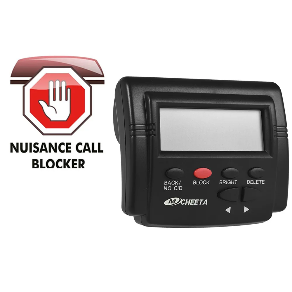 Caller ID Box Call Blocker Stop Nuisance Calls Devices LCD Screen Display 1500 Numbers Capacity Stop Cold Call