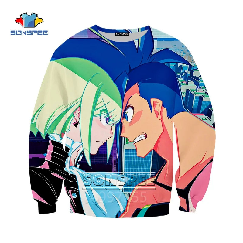 SONSPEE/аниме Promare Harajuku, детские толстовки с 3D принтом, детская одежда для мальчиков и девочек-подростков, топы, пуловер с длинными рукавами, SW135