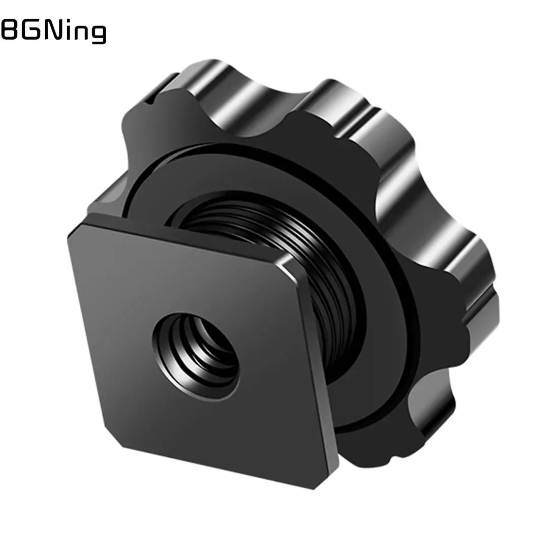 Universal DSLR 1/4" Tripod Mount Screw Black Mic to Flash Hot Shoe Adapter Stand for Camera Cage Monitor Photo Studio Accessory