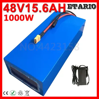 

48V Battery 48V 15AH 13AH 10AH Electric Bike Battery 48V Lithium Battery For 48V 500W 750W 1000W Motor With 30A BMS+2A Charger