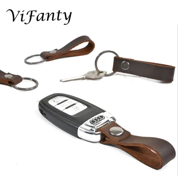 

Genuine Leather Keychain Luxury Valet Keychain Quick Detach Leather Belt Keeper Key Ring Organizer