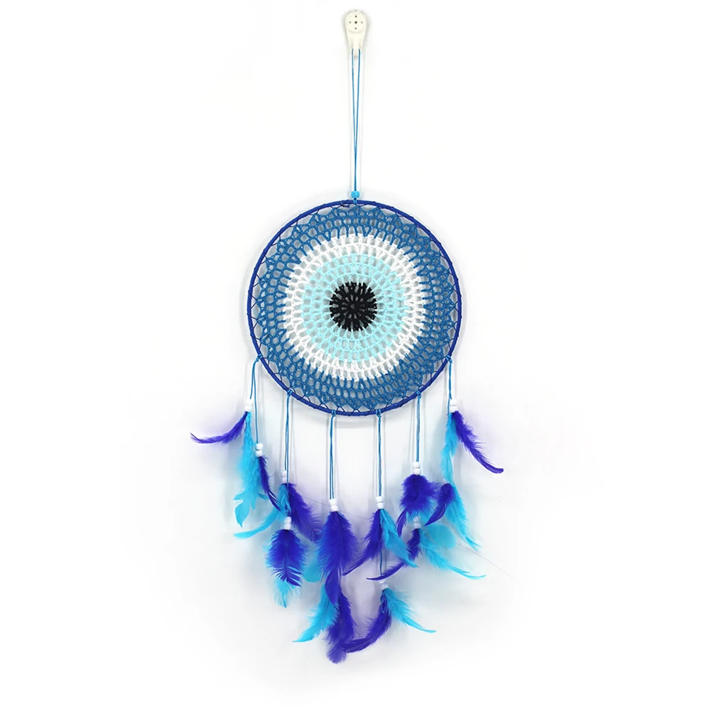 Handmade Feather Metal Ring Dream Catcher Wall Car Hanging Ornament Home Decoration Easy To Install