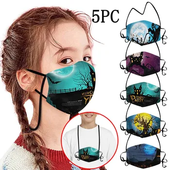 

5pc Children Mouth Mask for Prints Protection Face Mask Washable Earloop Mask For Protection For Adults Scarf Flag Bandana#3