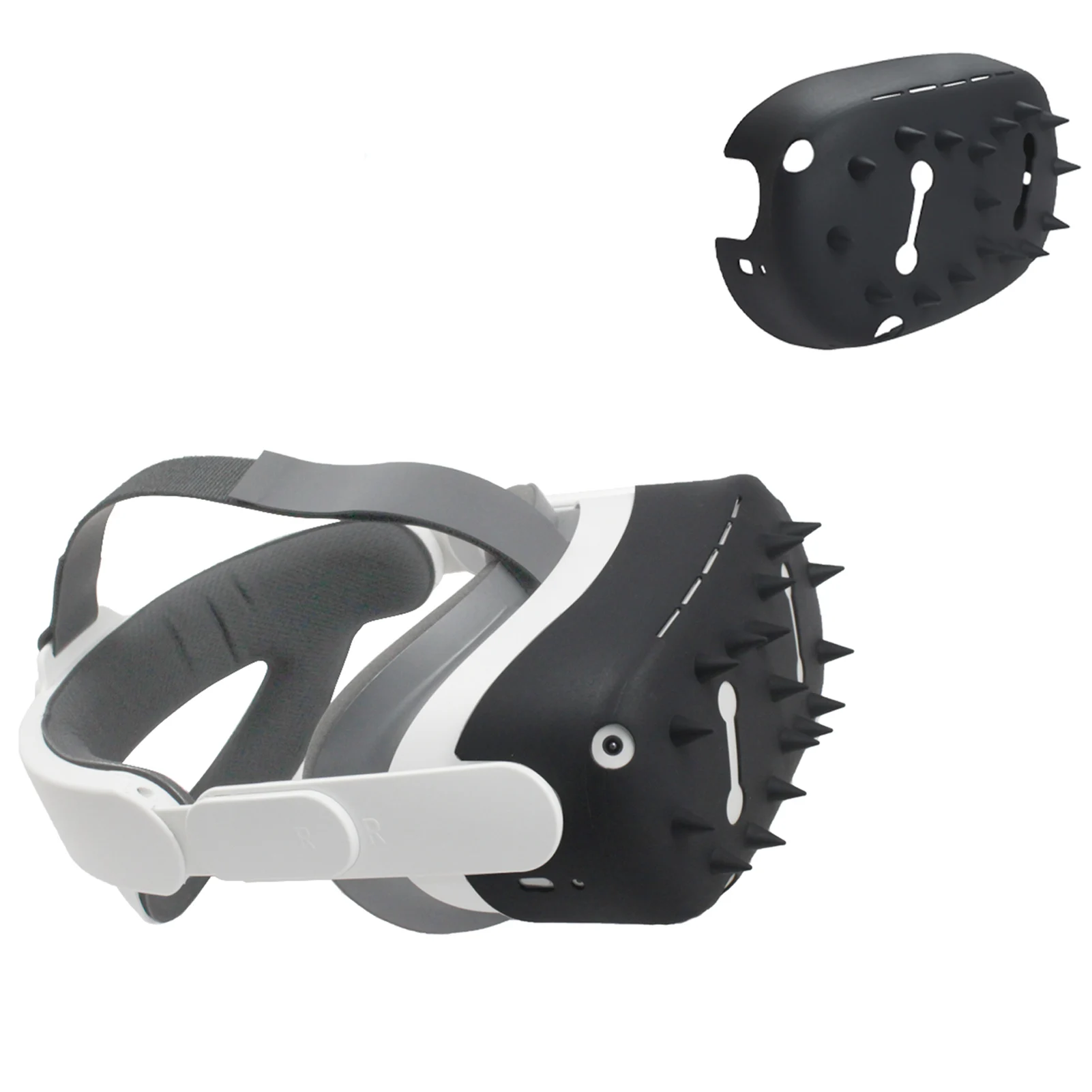 Cubierta frontal protectora de casco Rondaful VR para Oculus Quest 2 Carcasa de protección antideslizamiento para Oculus Quest 2 Cubiertas protectoras de casco Accesorios VR