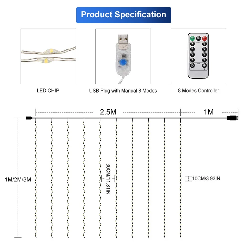 YOUHOME 3x1/3x2/3x3 м светодиодный светильник для занавесок s USB струнный светильник s пульт дистанционного управления Сказочный светильник гирлянда для спальни домашний декоративный