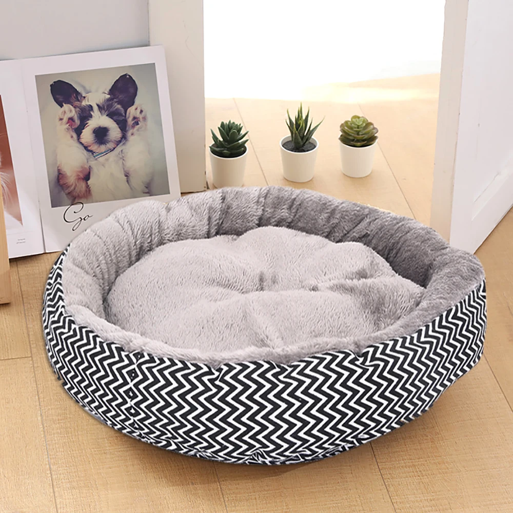 buy Dog Beds Mats Sofa Kennel Doggy Warm House Winter Pet Sleeping Bed House for Puppy Small Dog Blanket Cushion Basket Supplies