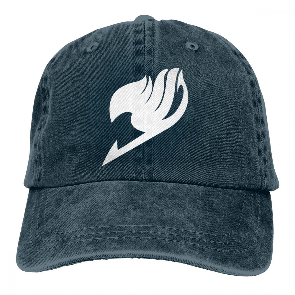 Сказка логотип Casquette черные унисекс Мужские Женские джинсовые бейсболка с ремешком кепки регулируемые Гольф папа шляпа