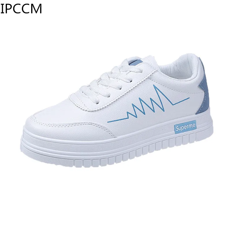 

2019 Spring New Hot Sale ECG Female Student Simple Street Shooting Wild Casual Running Small Fresh Solid Color Whiteboard Shoes