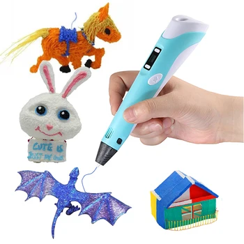 

3D Pen LCD Screen DIY 12V 3D Printing Pens ABS PLA Filaments Arts Creative Design Drawing Toy For The Kids Education Toy Gifts