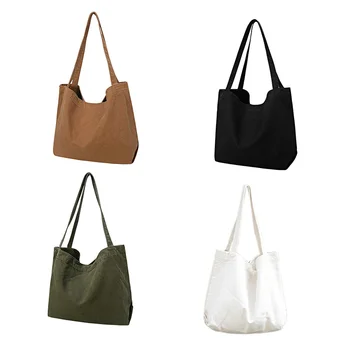 

Simple Large-Capacity Portable Canvas Bag Wild Retro Shopping Bag