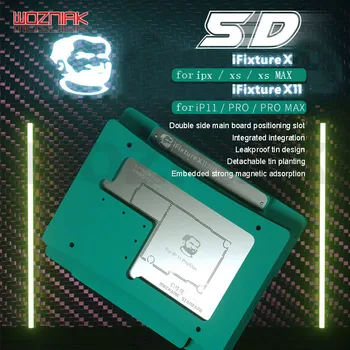 

MECHANIC iFixture X X11 5D BGA Stenci Fixture for IPHONE X XS XSMAX 11PRO 11 PROMAX Middle Level Mainboard Tin Planting Fixed