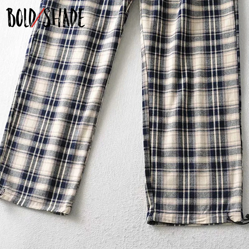 Bold Shade Plaid Skater Style Boyfriend 