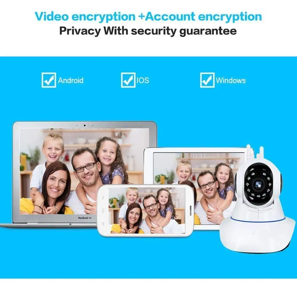 HD 720P//1080P PTZ Wifi IP Camera IR-Cut Night Vision 2 Way Audio CCTV Yoosee App